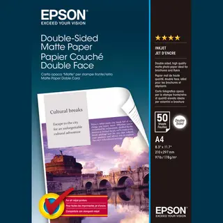 Epson Double-Sided Matte Paper - A4 - 50 Blätter
