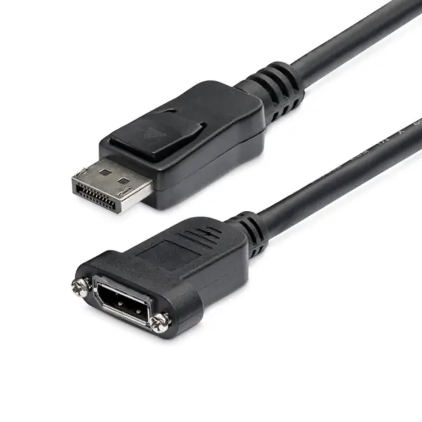 StarTech.com 91cm Panel Mount DisplayPort Kabel - 4K x 2K - DisplayPort 1.2 Verlengkabel Male to Female - Dp Adapterkabel met Dp Connector voor Paneelmontage - Dp Extender Kabel thumbnail