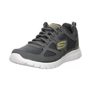 Skechers Burns Agoura, Men's Low-Top Sneakers, Charcoal Lime, 7 Uk