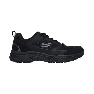 Skechers, Mannen, Sneakers, Herenschoenen Van Eikenhout, Zwart, Zwart, (40)