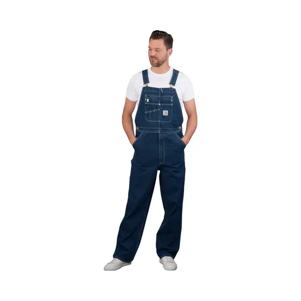 Carhartt, Werkbroek, Ogrodniczki Los Model Denim Darkstone (W40/L32) thumbnail