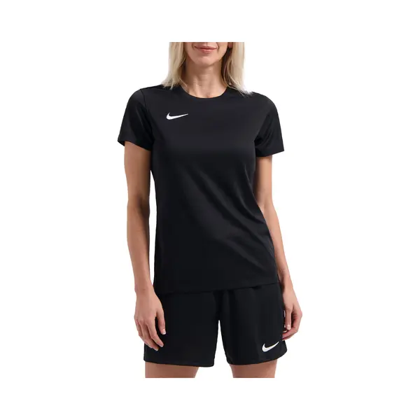Nike Park Vii Shirt Korte Mouw Dames - Zwart Wit - M thumbnail