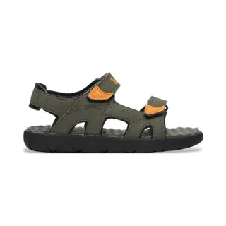 Timberland Unisex For Kids. TB0A24MKA581 Perkins Row Green Heel Strap Sandals (38), Flat, Velcro, Casual, Children's Fashion