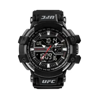 Timex, Armbanduhr, Ufc Combat TW5M51800 Herrenuhr Chronograph, Schwarz, (Analoguhr, Chronograph, 53 mm)