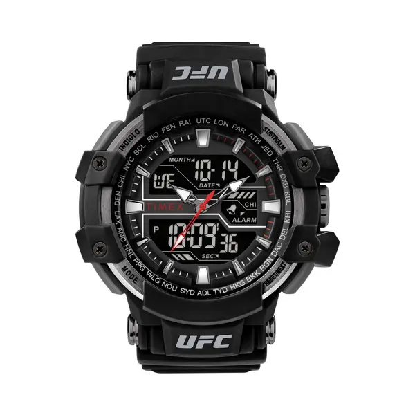 Timex, Armbanduhr, Ufc Combat TW5M51800 Herrenuhr Chronograph, Schwarz, (Analoguhr, Chronograph, 53 mm) thumbnail
