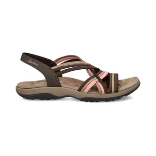 Skechers Reggae Slim Sandalen Bruin Textiel - Dames - Maat 38