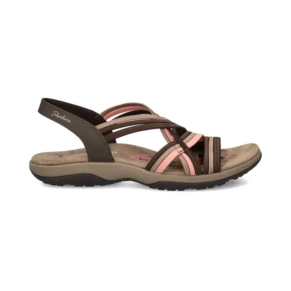 Skechers Reggae Slim Sandalen Bruin Textiel - Dames - Maat 38 thumbnail
