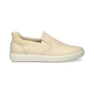 Ecco Women's Soft 7 Easy Slip On Sneaker, Limestone/Straw, 11-11.5