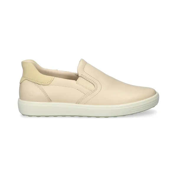 Ecco Women's Soft 7 Easy Slip On Sneaker, Limestone/Straw, 11-11.5 thumbnail