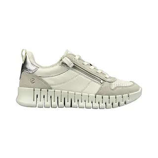 Ecco Sneakers Laag 'Gruuv' Lichtgrijs / Wit