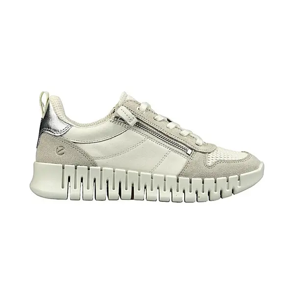 Ecco Sneakers Laag 'Gruuv' Lichtgrijs / Wit thumbnail