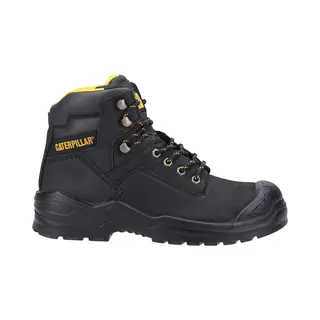 Cat Safety Footwear Mid S3 Herrenstiefel, Schwarz, Schwarz, 41 Eu