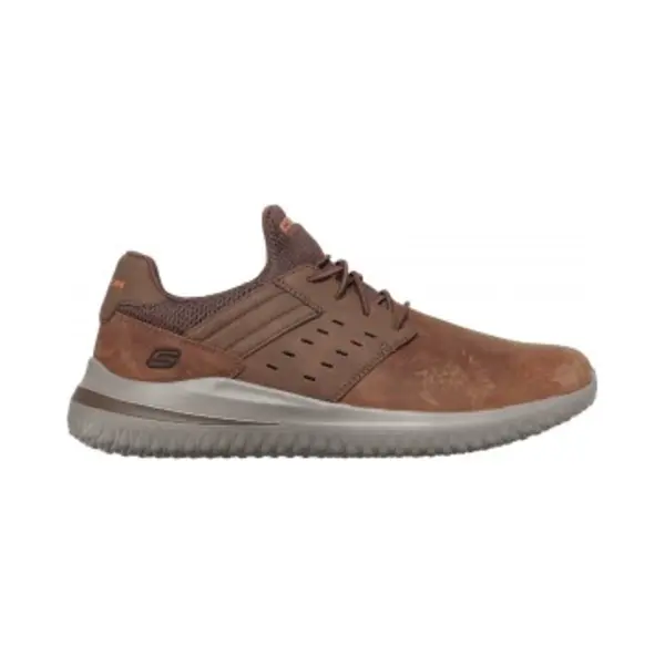 Skechers Delson Antigo 3 Cdb Brown Mens Slip-on Shoes 210308 In A Plain Leather In Size 8 thumbnail