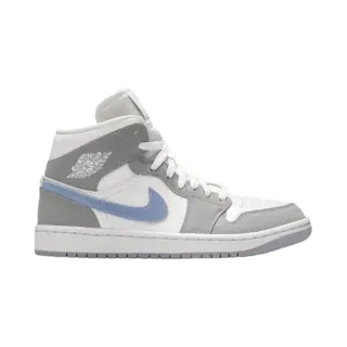 Air Jordan 1 Mid Wolf Grey Aluminum