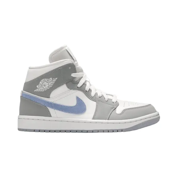 Air Jordan Jordan 1 Mid Wolf Grey Aluminum (Women's), Uk 9.5 thumbnail