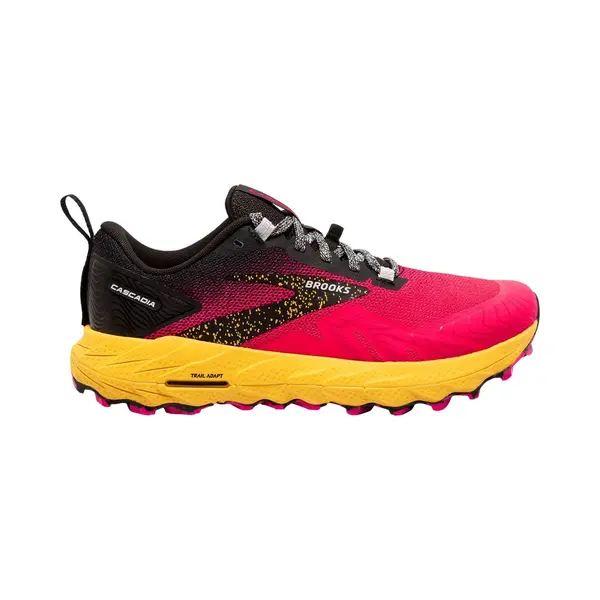 Brooks 1203921B609 Cascadia 17 Damen Diva Pink/Black/Lemon Chrome Eu 38 thumbnail