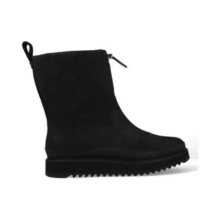 Toms Damen Makenna Schneestiefel, Black/Black Leather And Ridged, 37 Eu