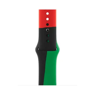 Apple MUQ63ZM/A slimme draagbare accessoire Band Zwart, Groen, Rood Fluorelastomeer