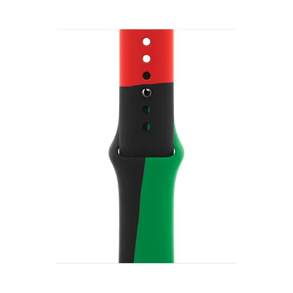 Apple MUQ63ZM/A Intelligentes tragbares Accessoire Band Schwarz, Grün, Rot Fluor-Elastomer thumbnail