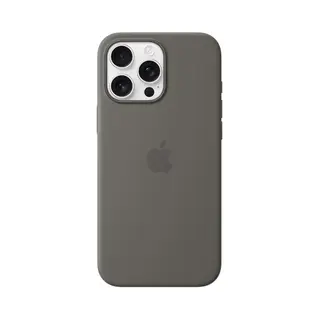 Apple iPhone 16 Pro Max Silikon Case mit MagSafe – Steingrau