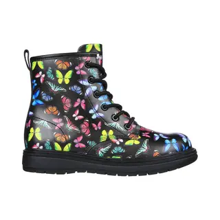 Skechers Gravlen - Butterfly Squad Meisjes Laarzen - Zwart/Multicolour - Maat 34