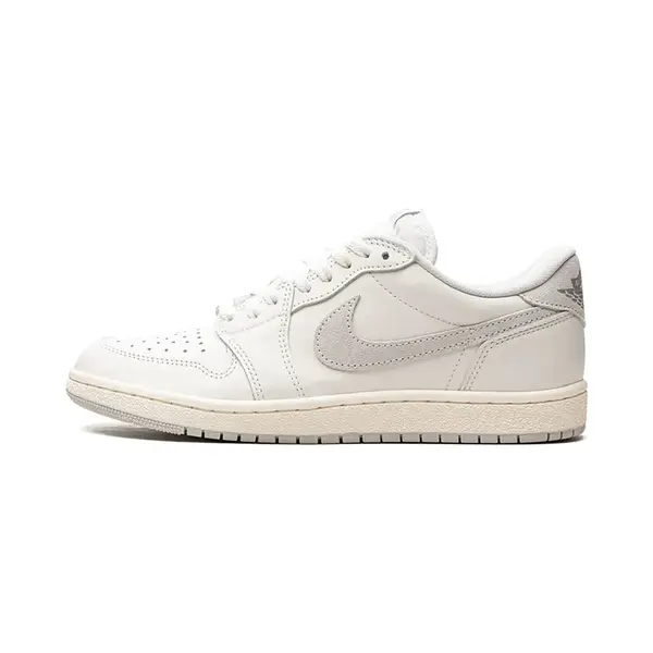 Air Jordan 1 Retro Low 85 Og Neutralgrau Unisex Sneakers Weiß Summit-Weiß Hell-Rauch-Grau FB9933-100 40.5 thumbnail