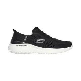 Skechers Men's Bounder 2.0 Emerged Slip-On Sneakers, Black Mesh/White Synthetic, 6.5 Uk