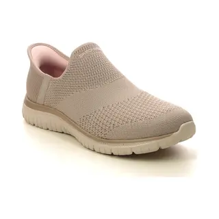Skechers Virtue Slip Ins Tpe Taupe Womens Trainers 104425 In A Plain Textile In Size 7
