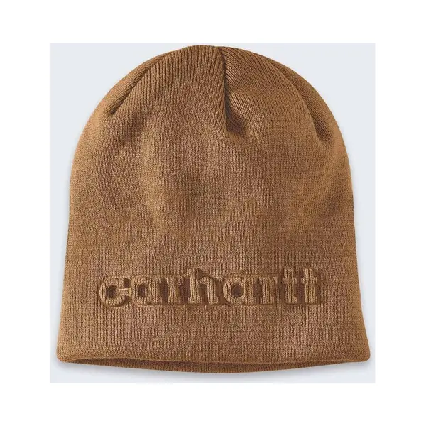Carhartt Knit Embossed Beanie 107002 Carhartt® Brown thumbnail
