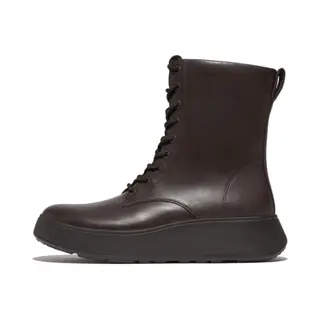 Flache Schnürstiefeletten Aus Leder Frau FitFlop F-Mode
