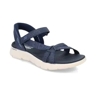 Skechers Go Walk Reef Slip Ins Nvy Navy Womens Comfortable Sandals 141481 In A Plain Textile In Size 3