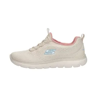 Skechers Damen Summits New Nature Turnschuhe, Natural Knit/Pink & Aqua Trim, 42 Eu
