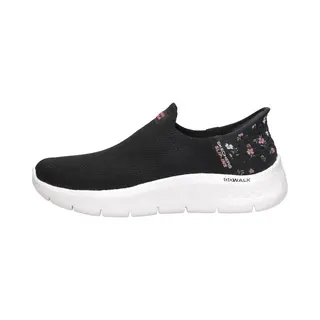 Skechers Damen Go Walk Flex Sunset Rose Hands Free Slip-In-Sneaker, Schwarz/Rosa, 43 Eu