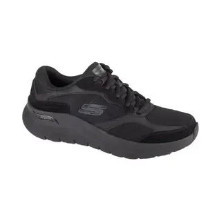 Skechers Men's Arch Fit 2.0 The Keep Sneaker, Black Suede/Mesh/Duraleather/Trim, 8.5 Uk