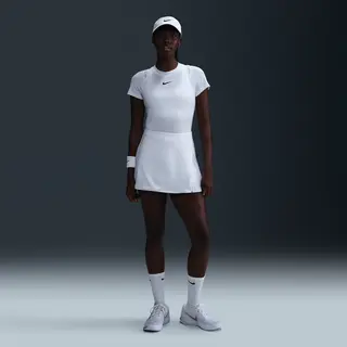 Nike Victory Women's Dri-Fit Straight Tennis Skirt - White - Polyester/Elastane