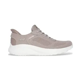 Skechers Damen Hands Free Slip-ins Bobs Squad Chaos-Current Muse Sneaker, Taupe Textile, 42 Eu