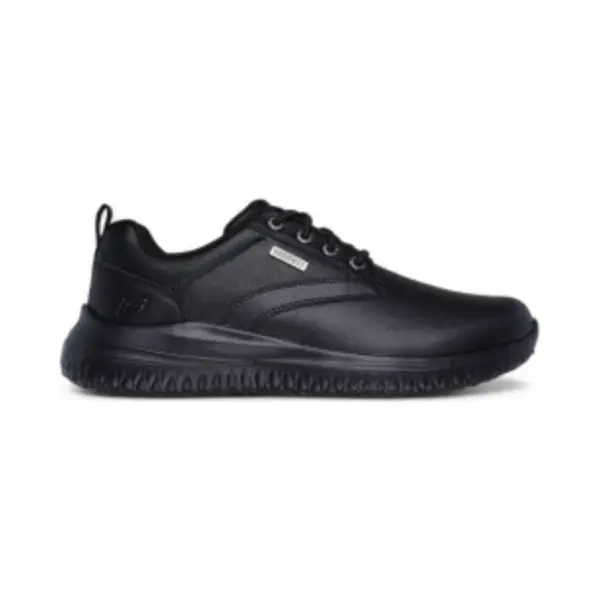 Skechers Men's Delson 3.0 Glavine Slip-On, Black Leather, 6.5 Uk thumbnail