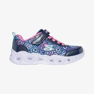 Skechers Heart Lights - Boogie Love Mädchen Schuhe Dunkelblau Rosa - 35