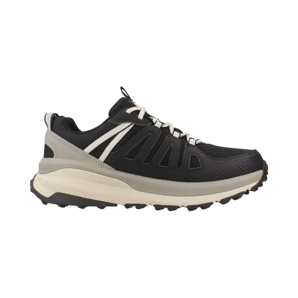 Skechers Men's Switch Back Venture Seeker Sneaker, Black Synthetic/Textile/Taupe Trim, 8 Uk thumbnail