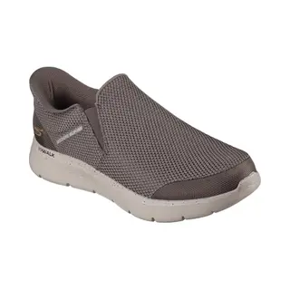 Skechers Men's Go Walk Flex Ojai Slip-On Sneakers, Khaki Textile, 9.5 Uk