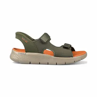 Skechers Go Walk Flex Sandal-Easy Entr Heren Sandalen - Olijf