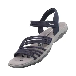 Skechers Reggae Coffee Run Nvy Navy Womens Walking Sandals 163573 In A Plain Textile In Size 5