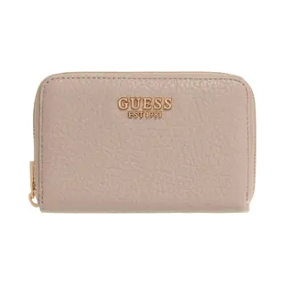 Guess Purse Marsha Slg Medium Zip Around Wallet Light Taupe Beige