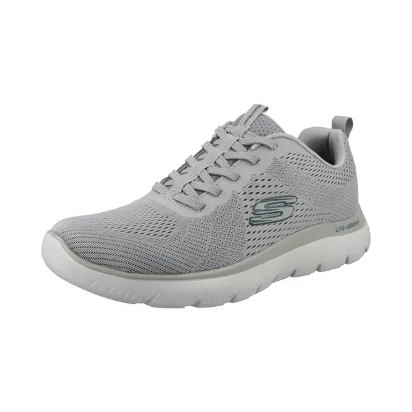Skechers Summits Eckler Gynv Grey Navy Mens Trainers 232963 In A Plain Textile In Size 8 thumbnail