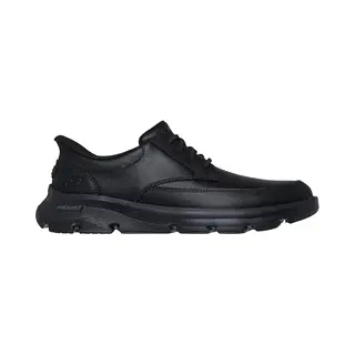Skechers Arch Fit Garza Sneaker Für Herren, Schwarzes Leder-Kunstleder, 45 Eu