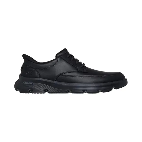 Skechers Arch Fit Garza Sneaker Für Herren, Schwarzes Leder-Kunstleder, 45 Eu thumbnail
