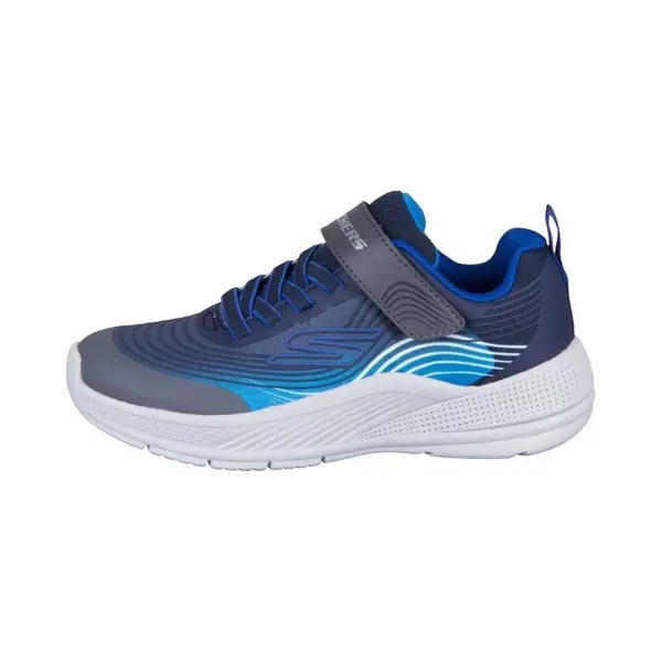 Skechers Jungen Microspec Advance Turnschuhe, Navy & Blue Textile/Navy Synthetic/Charco, 37 Eu thumbnail