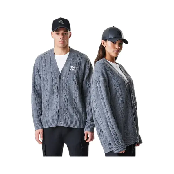 New Era Mlb New York Yankees Cardigan Grijs Xl Man thumbnail