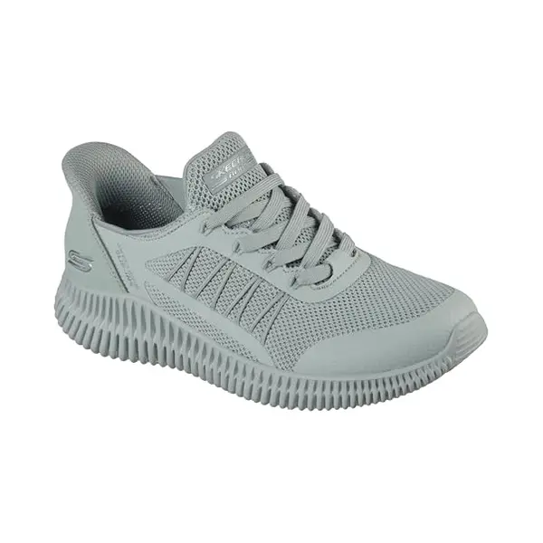 Skechers Bobs Geo Lite Divine Pace Trainers In Light Grey thumbnail
