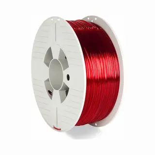 Verbatim 55054 3D printing material Polyethylene Terephthalate Glycol (Petg) Red, Transparent 1 kg